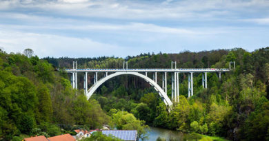 Most Běchyňská-duha w Czechach